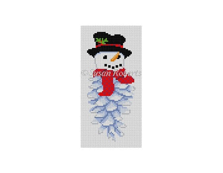 Pinecone Snowman Needlecraft Canvas