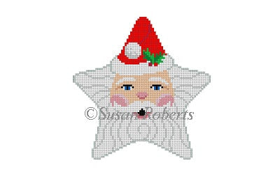 Star, Santa Face Needlecraft Canvas
