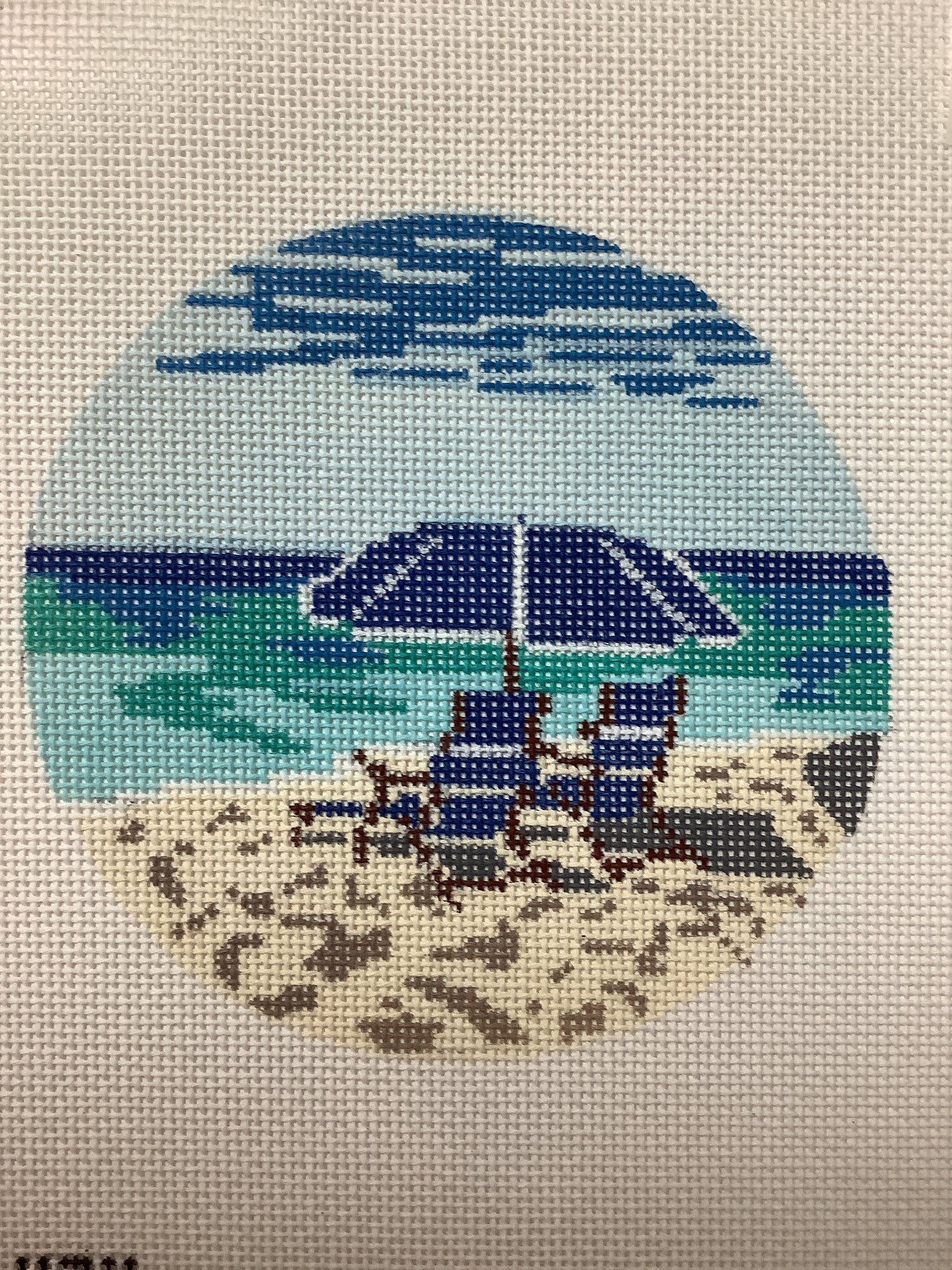 Chairs On Beach Needlecraft Canvas