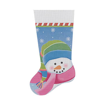 Snowgirl Stocking Needlecraft Canvas