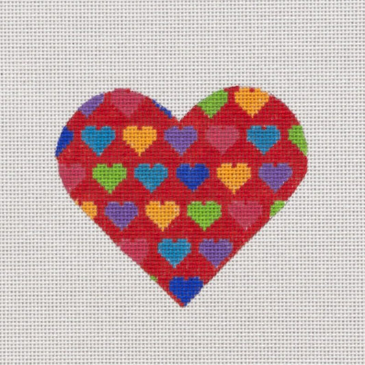 White Multi Color Needlecraft Canvas