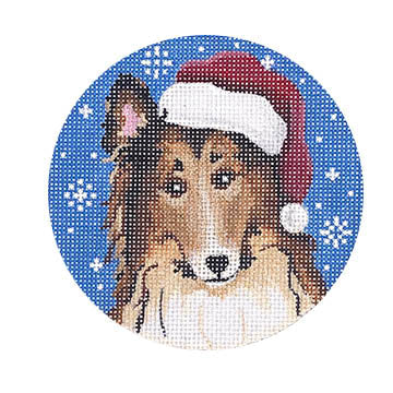 Rough Collie Dog Needlecraft Canvas