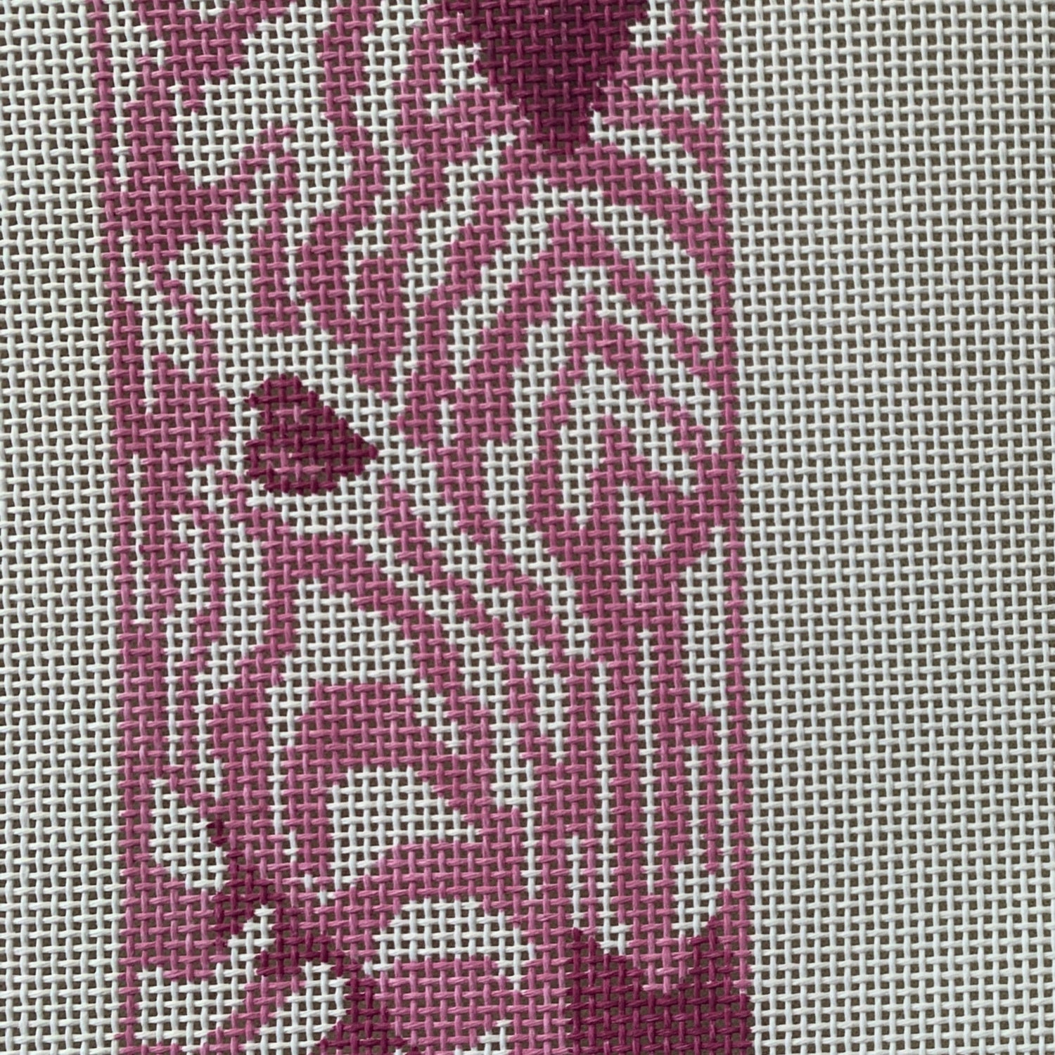 Eyeglass Case Pink Zebra (2) Needlecraft Canvas