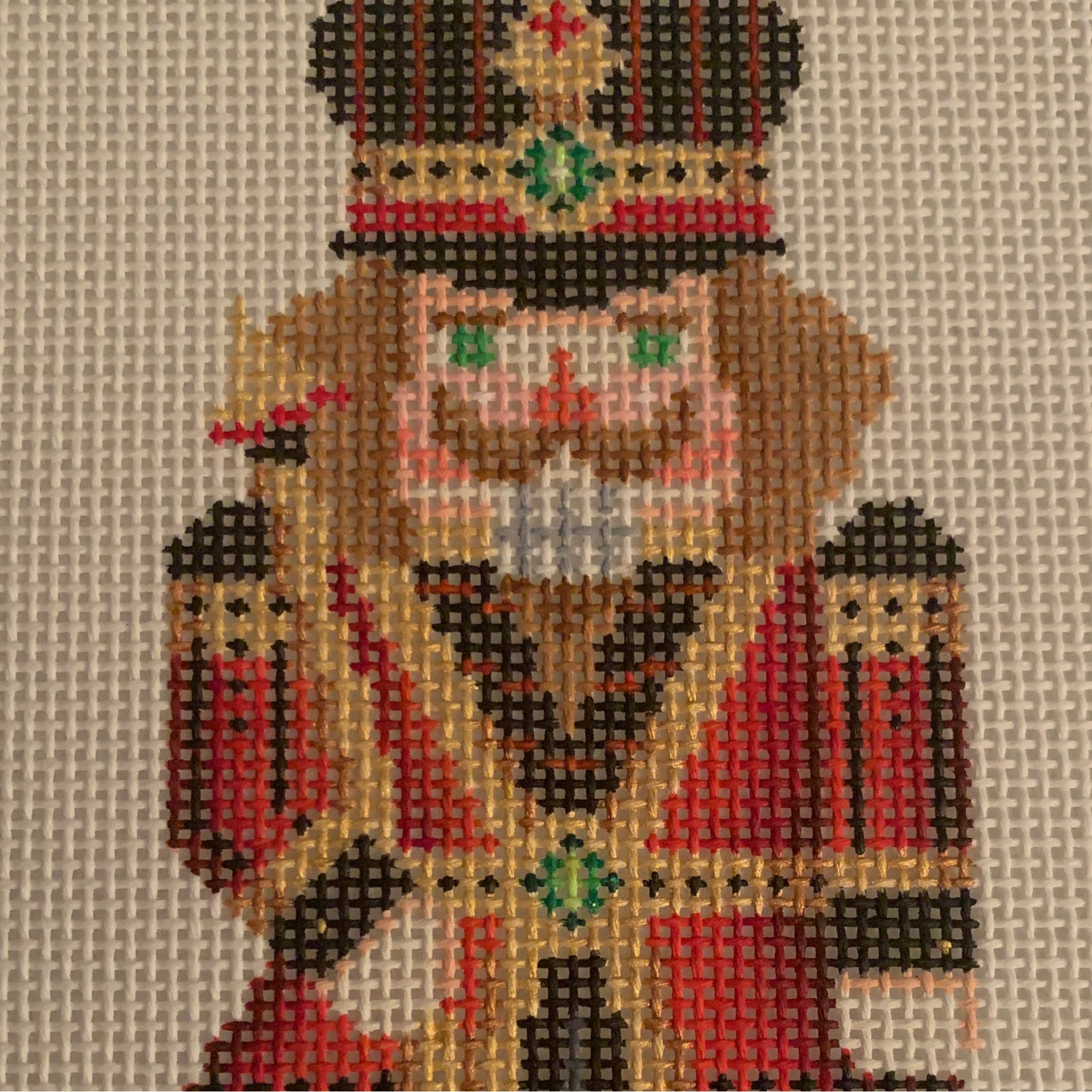 Nutcracker Red/Black Needlecraft Canvas