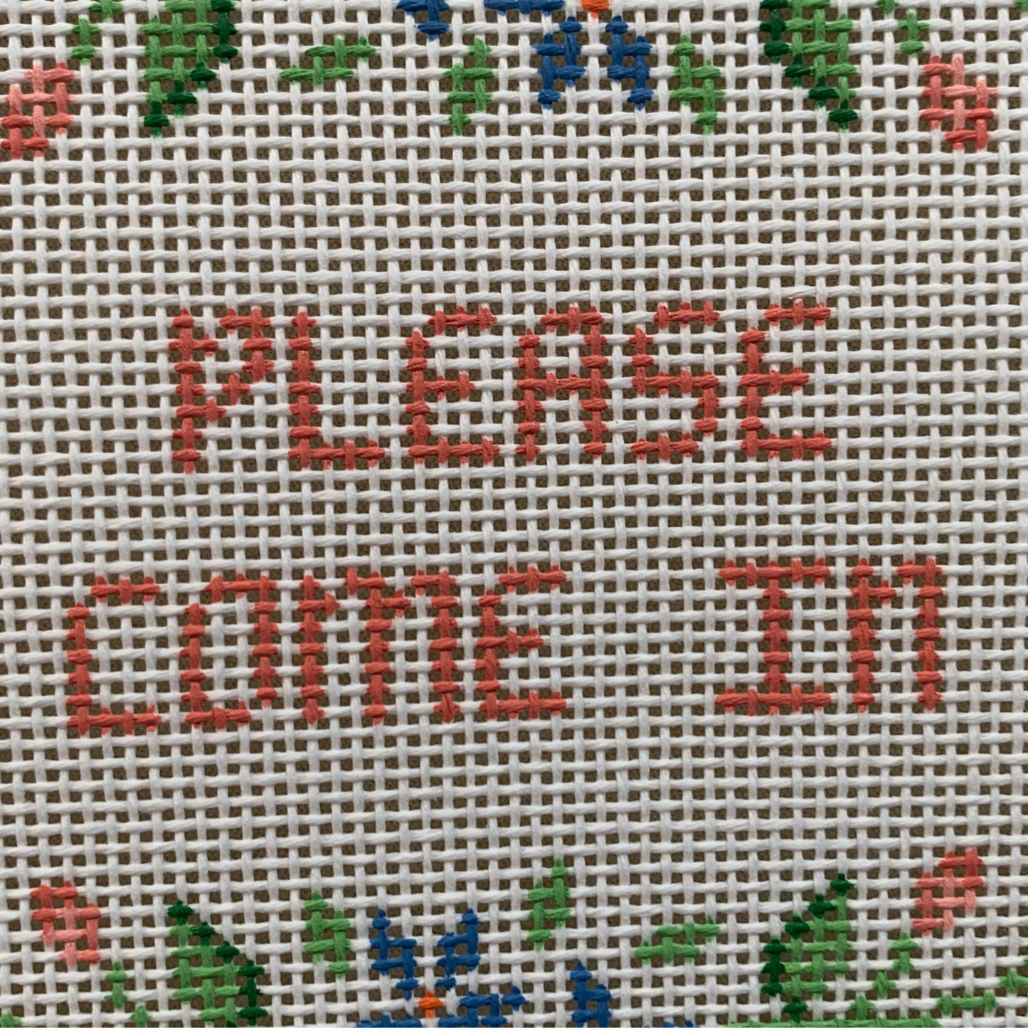Please Come In Flowers Needlecraft Canvas
