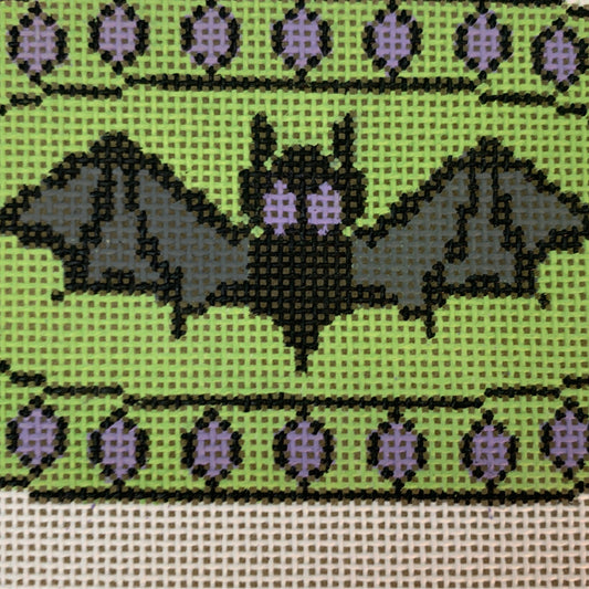 Bat on Lime Needlecraft Canvas