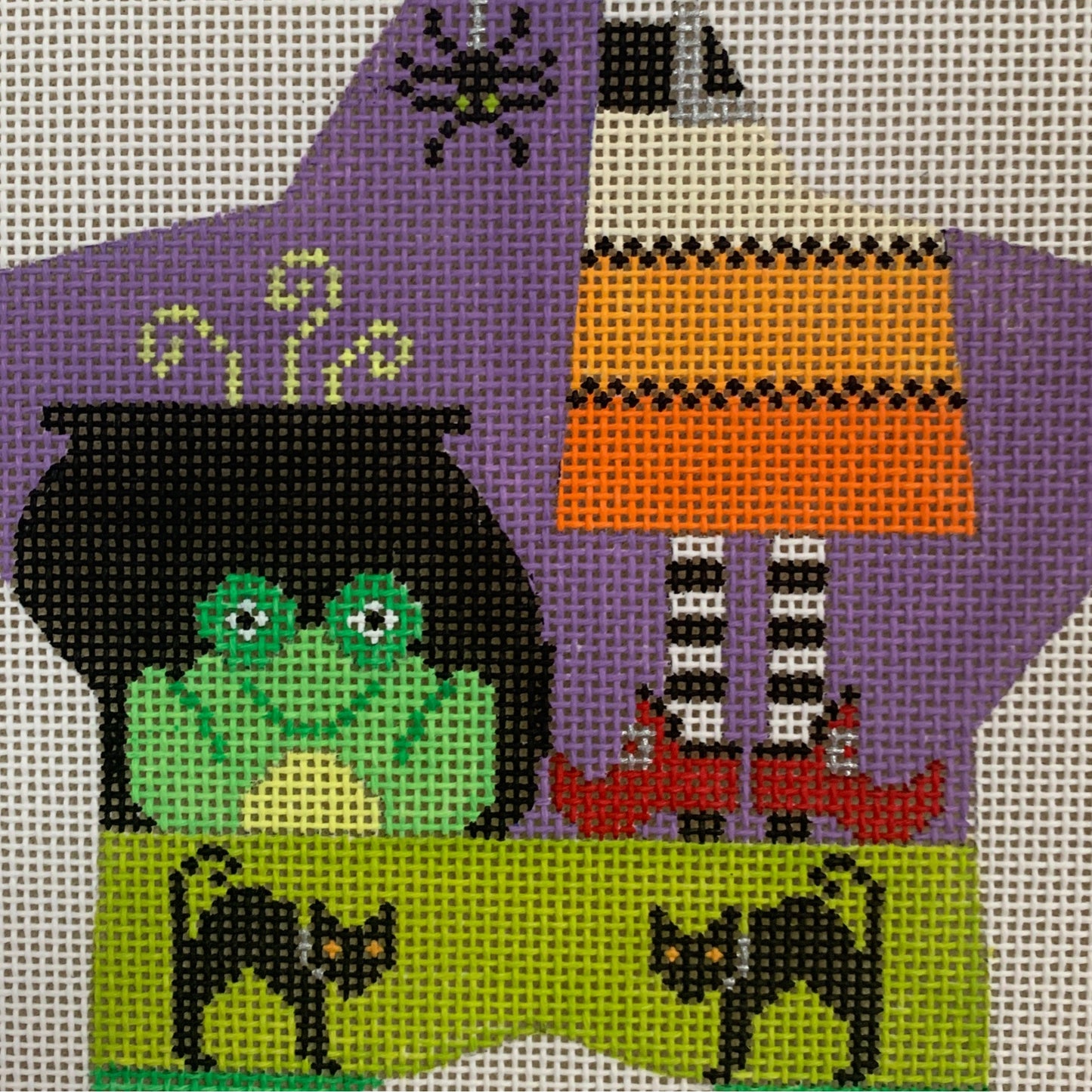 Star Witch and Frog Needlecraft Canvas