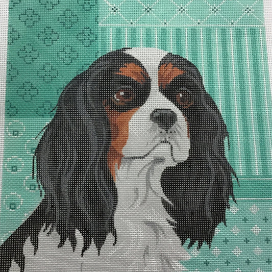 King Charles Spaniel Needlecraft Canvas