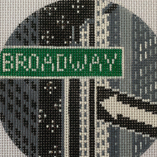 Broadway Round Needlecraft Canvas