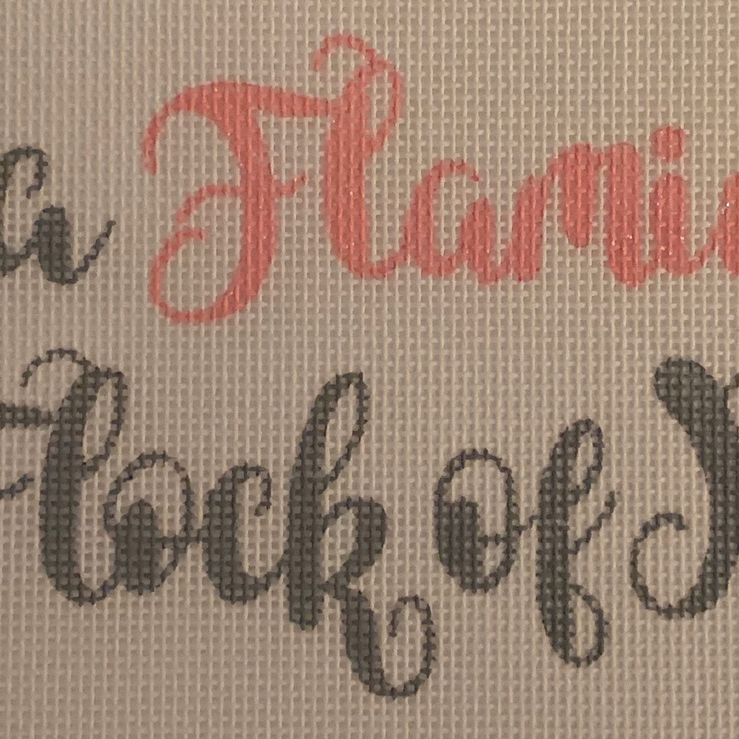 Be a Flamingo In a Flock of Pigeons Needlecraft Canvas