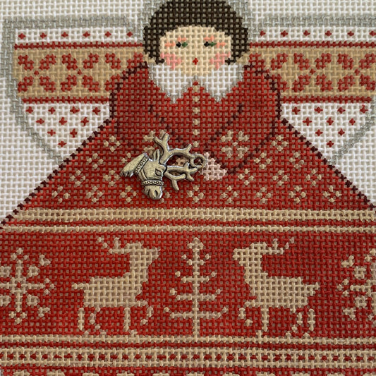 Angel Reindeers Needlecraft Canvas