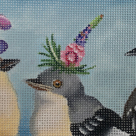 Baby Mockingbirds Needlecraft Canvas